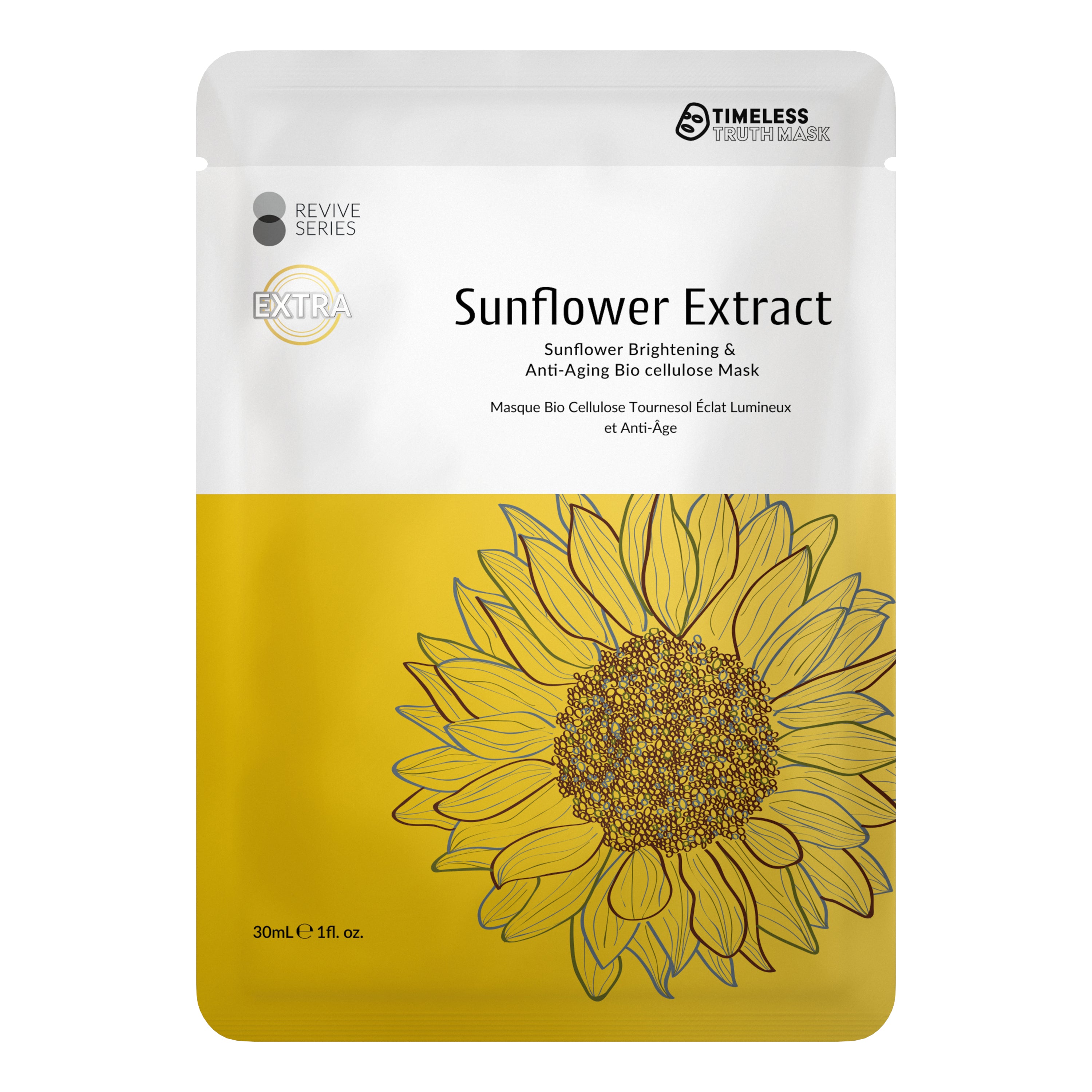 Sunflower Extract Bio Cellulose Mask